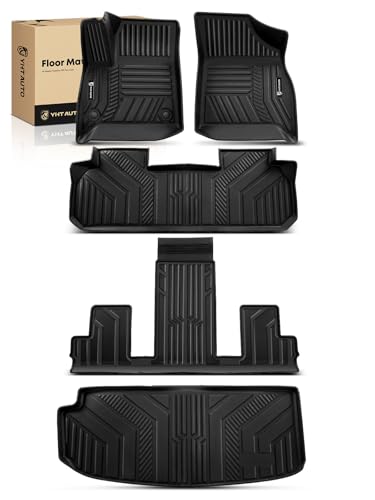 Automotive Floor Mats for Chevy Traverse 2018 (5PCS Full Set Mats)