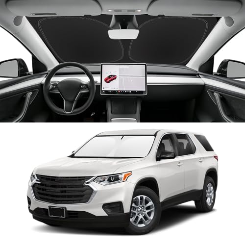 Custom Fit Windshield Sun Shade for Chevy Traverse 2018 (for 2018-2026 Chevy Traverse)