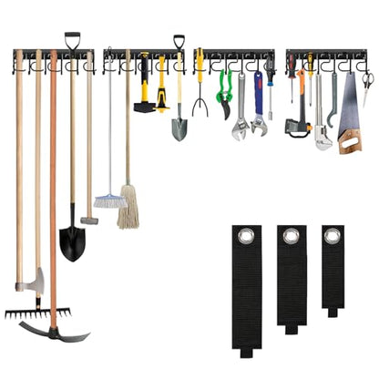 Metal Garage Tool Organizer Wall Mount (4 Pack)