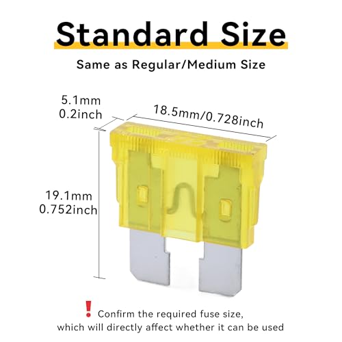 100 Pack Auto Fuses 20 AMP ATC (20 AMP)