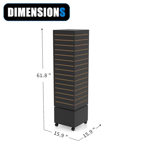 Rotating Slatwall Display Rack (Black)