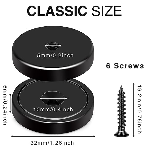 Strong Magnets with Holes 110LB+ Strong Neodymium Magnet Black