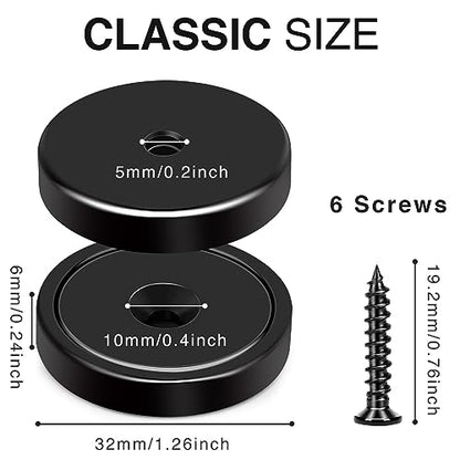 Strong Magnets with Holes 110LB+ Strong Neodymium Magnet Black