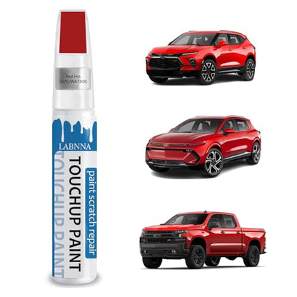 Red Hot(G7C/WA130X) Touch Up Paint for Chevrolet-Exact Match 2 in 1 touchup Paint Pen for Chips and Nicks Repair Car Paint Scratch Repair Kit (Red Hot (G7C/WA130X))