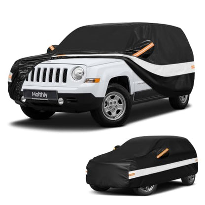 10 Layers SUV Car Cover Custom Fit for Jeep Patriot (Black Gray / Custom Fit for Jeep Patriot)