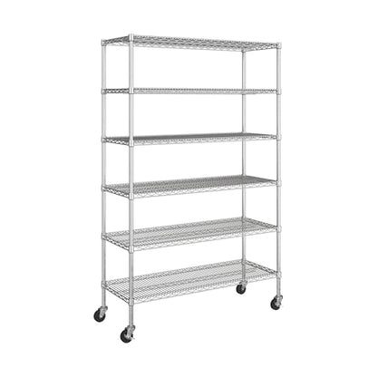 UltraDurable 6 (Steel / 6-Tier Shelving, 48" W x 18" D)