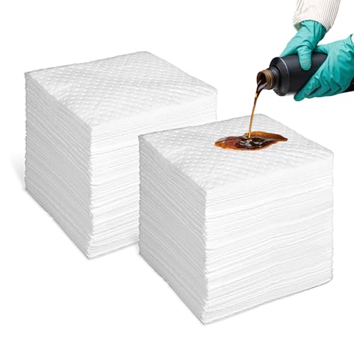 15"x18" Oil Absorbent Pads 200 Pack ((15"x18", 200pcs))