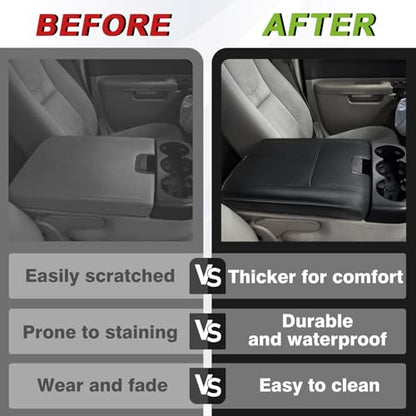 Armrest Cover for Chevy Silverado 2007 (1) 07-13 |Slv&Tahoe&Sra&Yukon| Jump Seat, Regular)