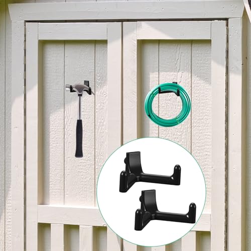 8 Pcs Shed Storage Tool Hooks Accessories Compatible with Suncast (V Shaped)