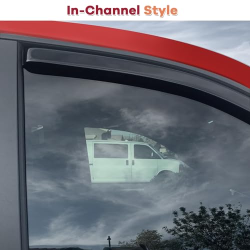 in Channel Window Rain Guards Fit for 2017 (For 2017-2025 Impreza Hatchback)