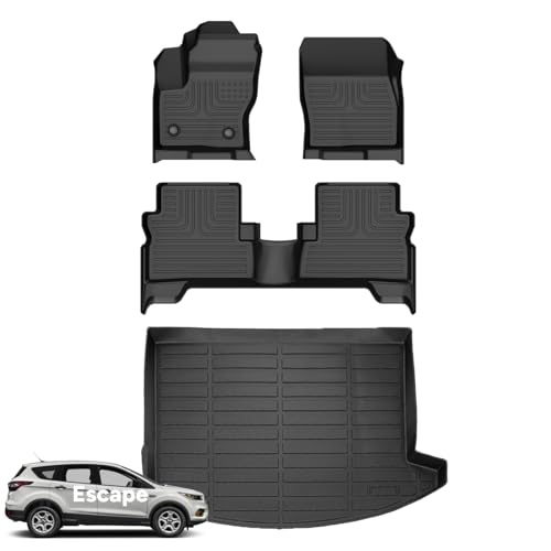 Floor Mats & Cargo Liner for Ford Escape 2013 (BLACK)