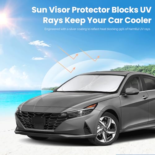 Sun Shade Sunshade Custom Fit for 2017 (for Hyundai Elantra 2017-2020)