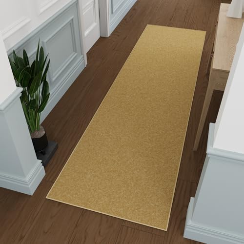 3x10 Hallway Runner Rug (Solid Beige)