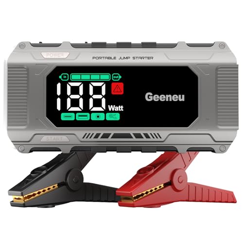 Car Battery Charger Jump Starter (Gray)