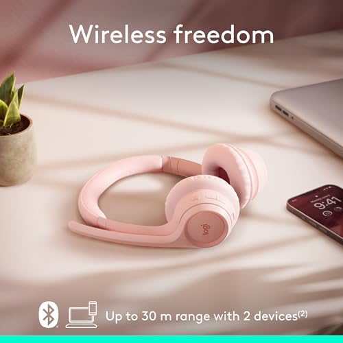 Zone 300 Wireless Bluetooth Headset with Noise Canceling (Rose)