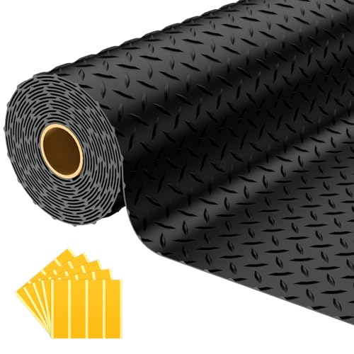 7.5x25 FT Garage Floor Mat (7.5x25 FT / Black)