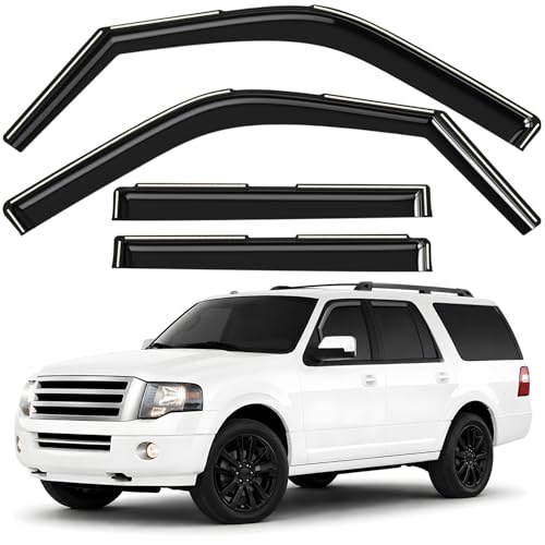 Window Deflectors Smoke Tinted in (For Expedition 07-17)