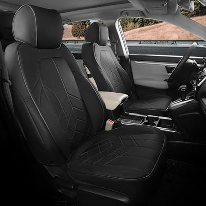 for Honda CRV Seat Covers Custom Fit 2017 (Black / CR-V 2017-2022)