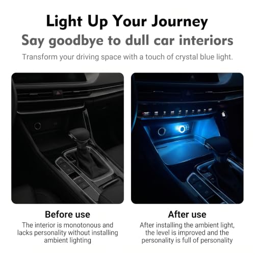 Car Interior USB LED Atmosphere Lamp (1PC / Blue)