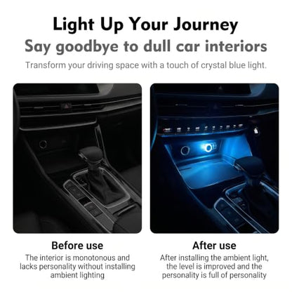 Car Interior USB LED Atmosphere Lamp (1PC / Blue)