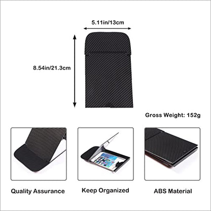 Car Armrest Hidden Storage Box Compatible with Toyota Tundra 2014 (Carbon Fiber Pattern)
