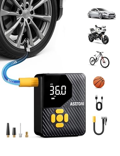 150 PSI Tire Inflator Portable Air Compressor (Yellow)