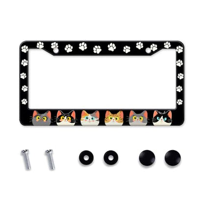 Cats Paw License Plate Frame (Cats and paws)