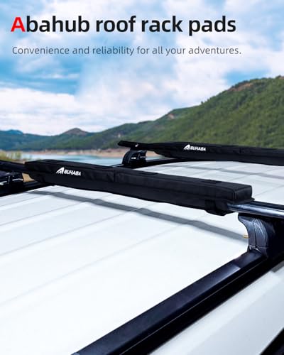Soft Roof Rack Pads System for Surfboard (30 inch (Use with Cross Bar))