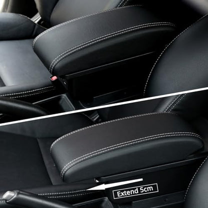 Car Armrest Box for Toyota Yaris (White Line)