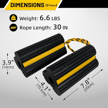 2 Pairs Wheel Chocks Heavy (4pack)