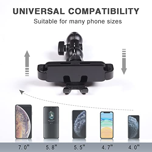 Black ABS Car Center Console Dash Table Storage Tray Fit for Toyota Tundra 2014 (With Mobile Phone Holder(B))