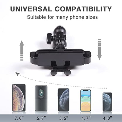 Black ABS Car Center Console Dash Table Storage Tray Fit for Toyota Tundra 2014 (With Mobile Phone Holder(B))