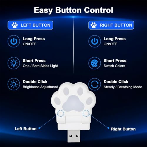2 Pcs Mini Car USB Night Light