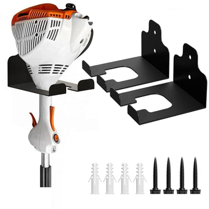 Garage Organizer Trimmer Rack (Black 2 Packs)
