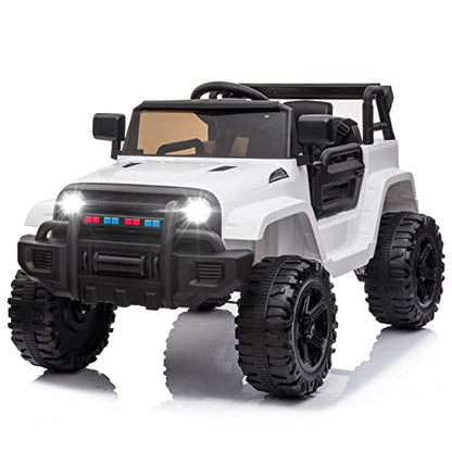 Ride on Truck with Remote Control (White)