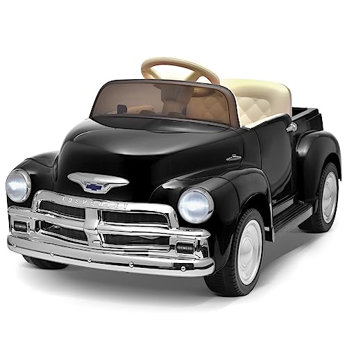 12V Kids Ride on Car Licensed Chevrolet 3100 (12v Black)
