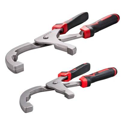 Oil Filter Wrench Set (9" & 12" Pliers: 1-3/4" - 3-3/4")