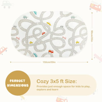 Car Rug Play Mat (Grey / 3'x5')