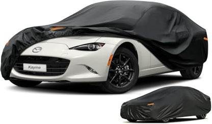Sports Car Cover Waterproof All Weather (PE-Black / 1 C1 Fit Sports/Small Car-Length (Up To 168"))