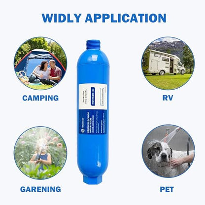 2 Pack RV Inline Water Filter (2 Pack (without Protector))