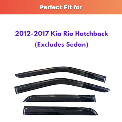 Rain Guards Fit for 2012 (2012-2017 Rio Hatchback)