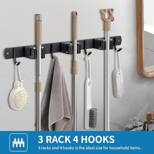 Broom Hanger and Mop Holder (5R4H / 1 Pack)