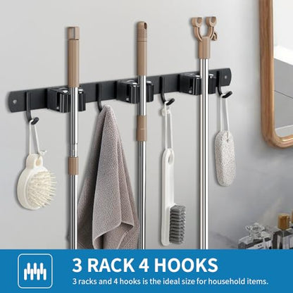 Broom Hanger and Mop Holder (5R4H / 1 Pack)