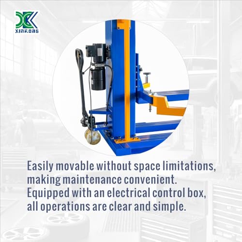 Mobile Car Lifts 6200 lb Capacity Single Post Lift M6200 110V (Model: M6200-110V)