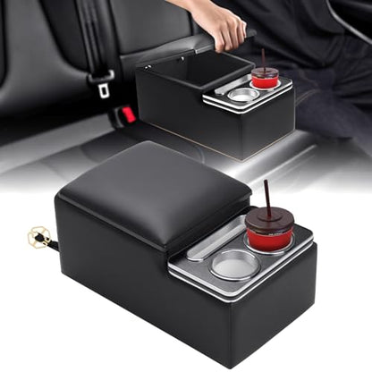 Upgraded Bench Seat Center Console with Cup Holder & Phone Holder