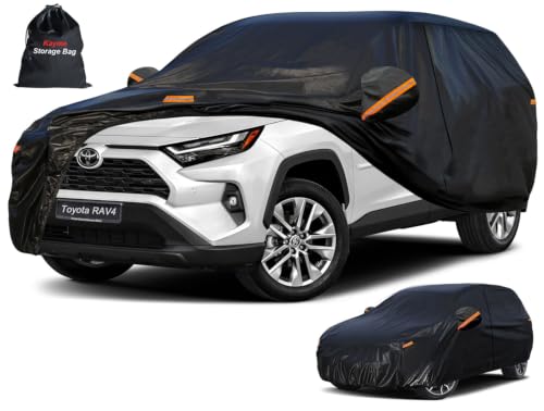 7 Layers Waterproof SUV Car Cover for Toyota RAV4 2006 (PE-Black / Custom Fit Toyota RAV4)