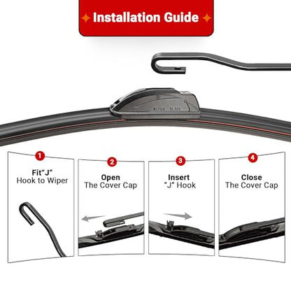3 Pack Windshield Wiper Blades Replacement for Honda CRV CR (21"/20"/10")