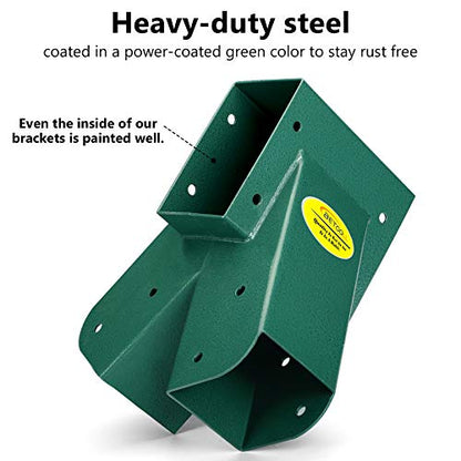 Swing Set Bracket with All Mounting Hardware Middle Bracket (Middle Bracket(Green))