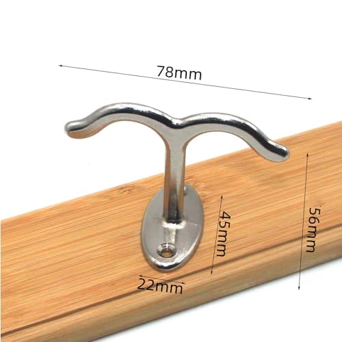 10 Pcs Zinc Alloy Ceiling Double Hook Cabinet Wardrobe Coat Towel Hat Hook Hooks Under Cabinet Shelf (Shiny Silver)