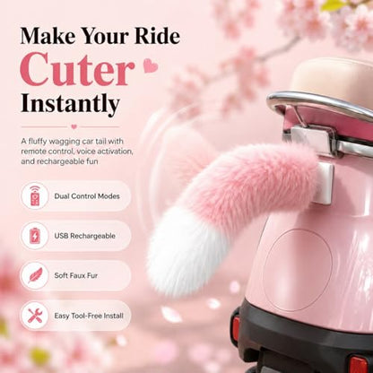 Fluffy Car Tail (Red)